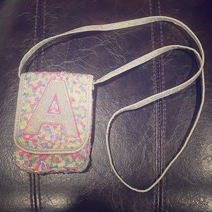 Little Girl’s “A” Sequin Purse